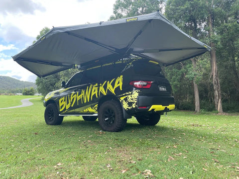 Extreme Darkness 270+ Rooftop Awning from Bushwakka NZ